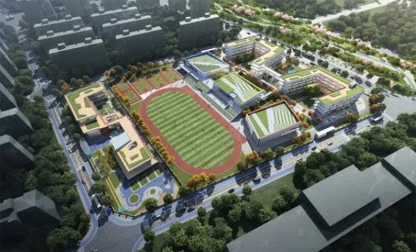 都市石笋街小学东部新区校区效果图 都市石笋街小学东部新区校区效果图